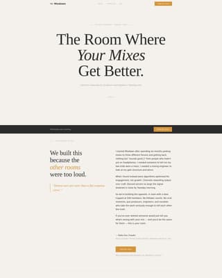 Mixdown - Editorial Music Landing Page Template