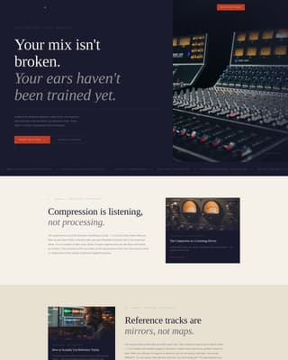Mixdown - Masterful Music Production Landing Page Template