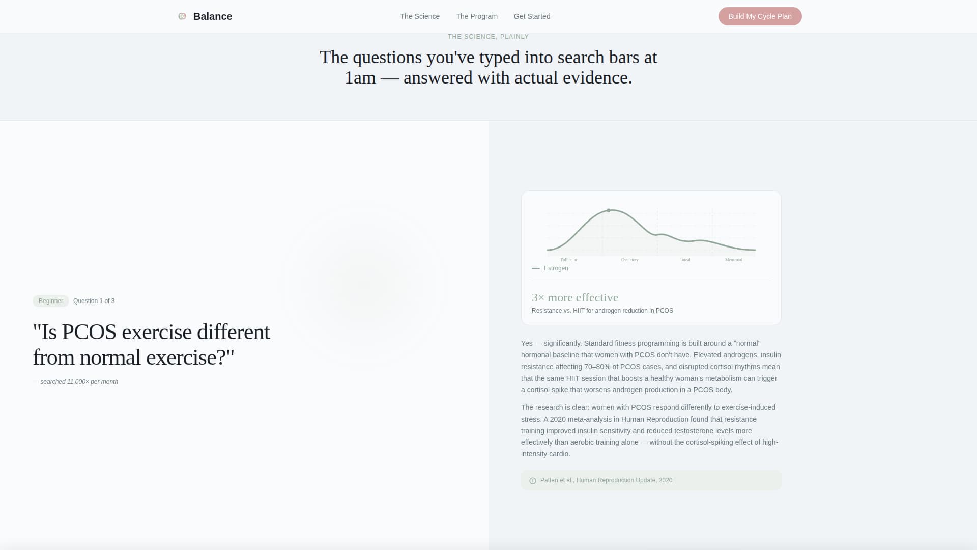 Balance - Empowering PCOS Landing Page Template