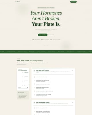 Balance - Empowering Pcos Landing Page Template