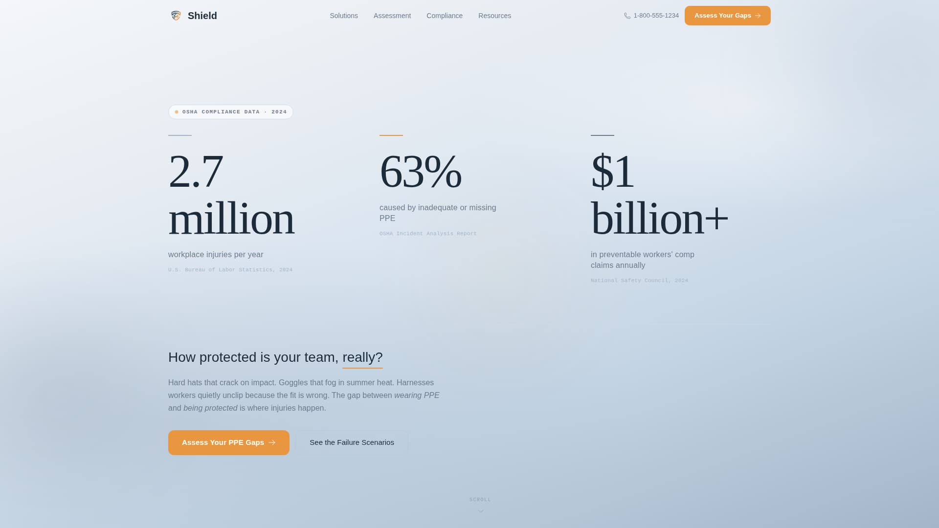 Shield - Trusted Safety Equipment Landing Page Template