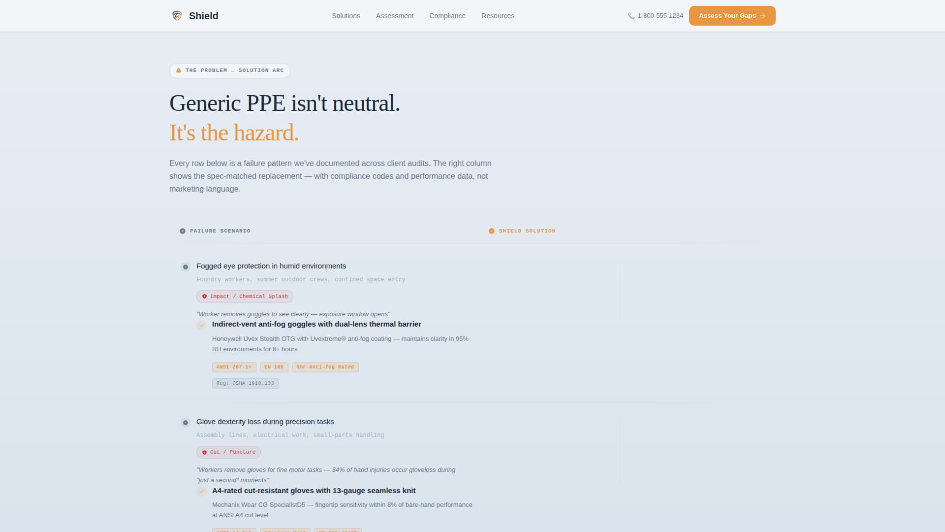 Shield - Trusted Safety Equipment Landing Page Template