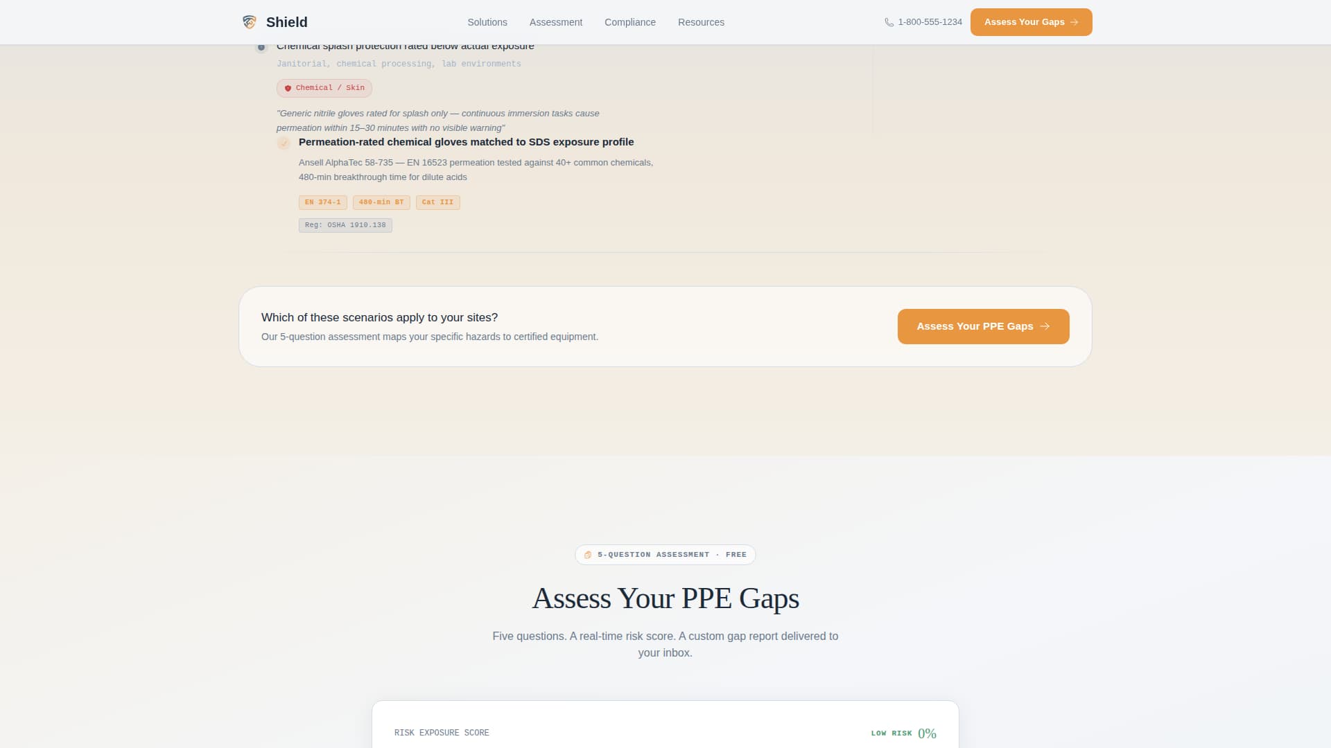 Shield - Trusted Safety Equipment Landing Page Template