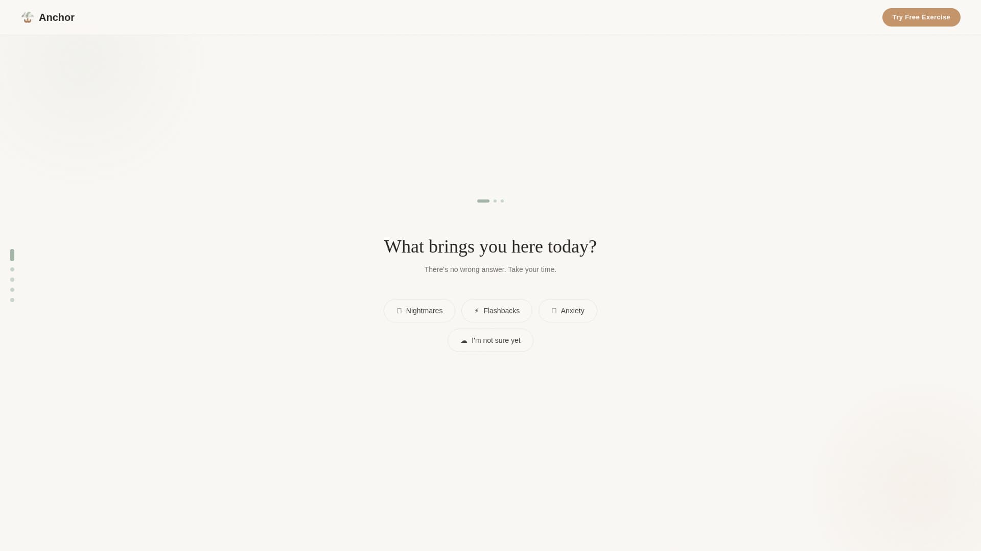 Anchor - Compassionate PTSD Landing Page Template