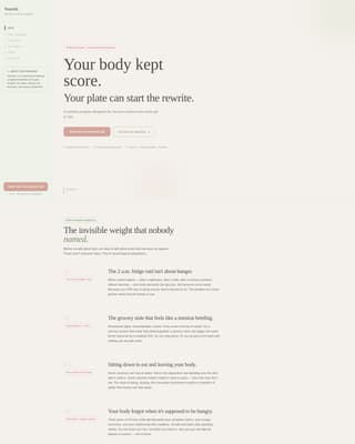 Nourish - Healing PTSD Nutrition Landing Page Template