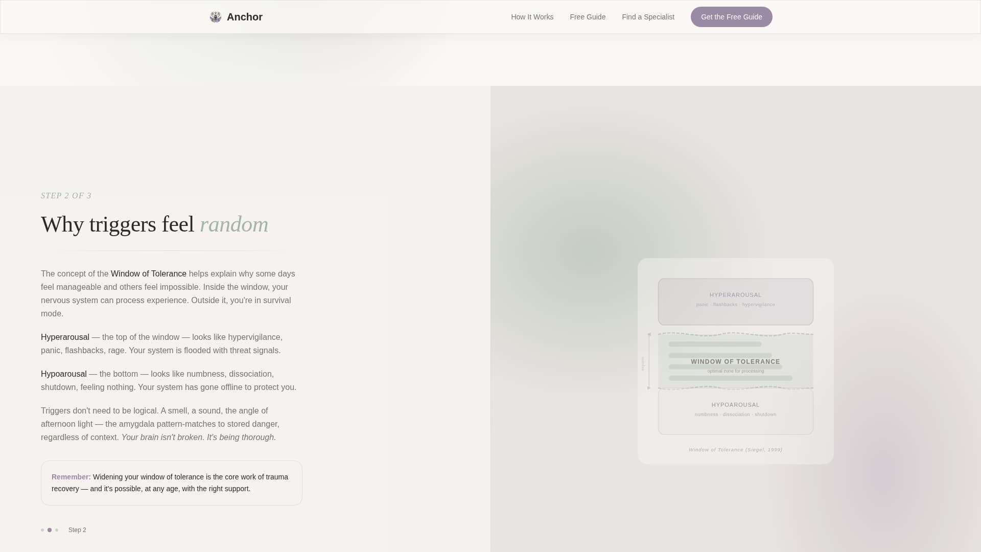 Anchor - Trusted PTSD Landing Page Template