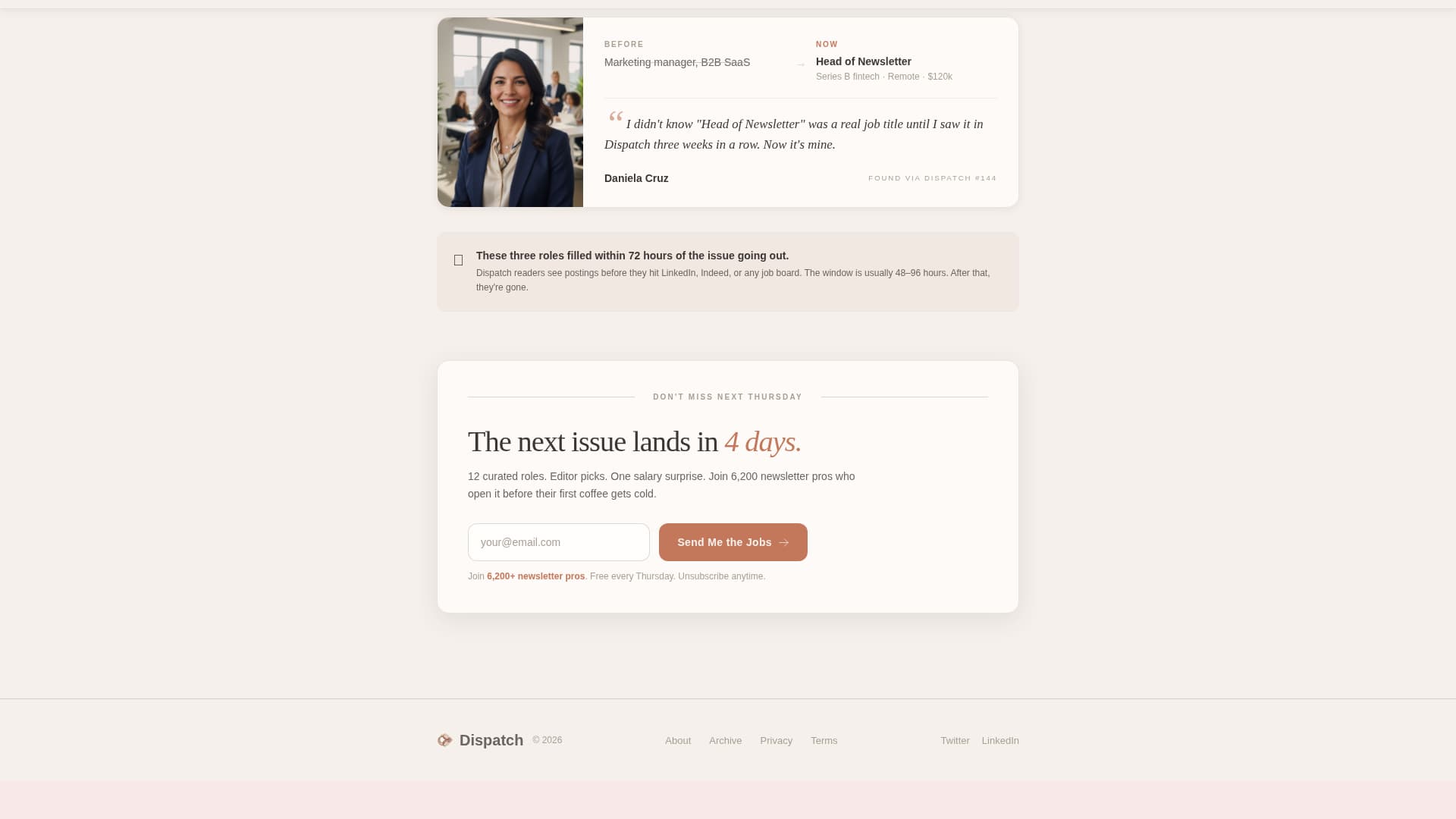 Newsletter - Premium Business Landing Page Template