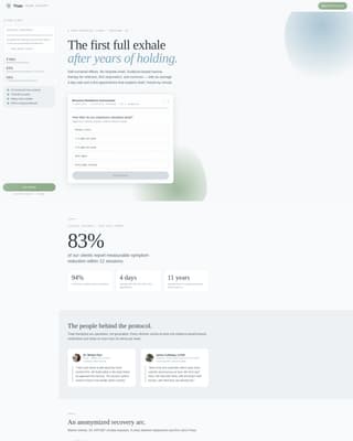 Thaw - Calming PTSD Specialist Landing Page Template