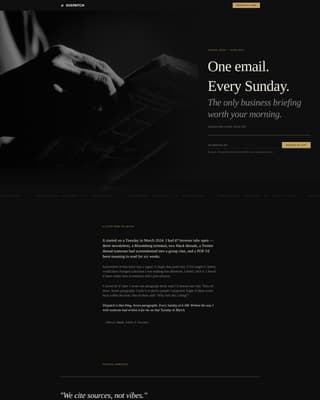 Dispatch — Expert Newsletter Landing Page Template