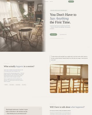 Anchor - Healing PTSD Support Landing Page Template