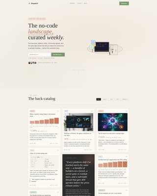 Dispatch — Expert Low-Code Landing Page Template