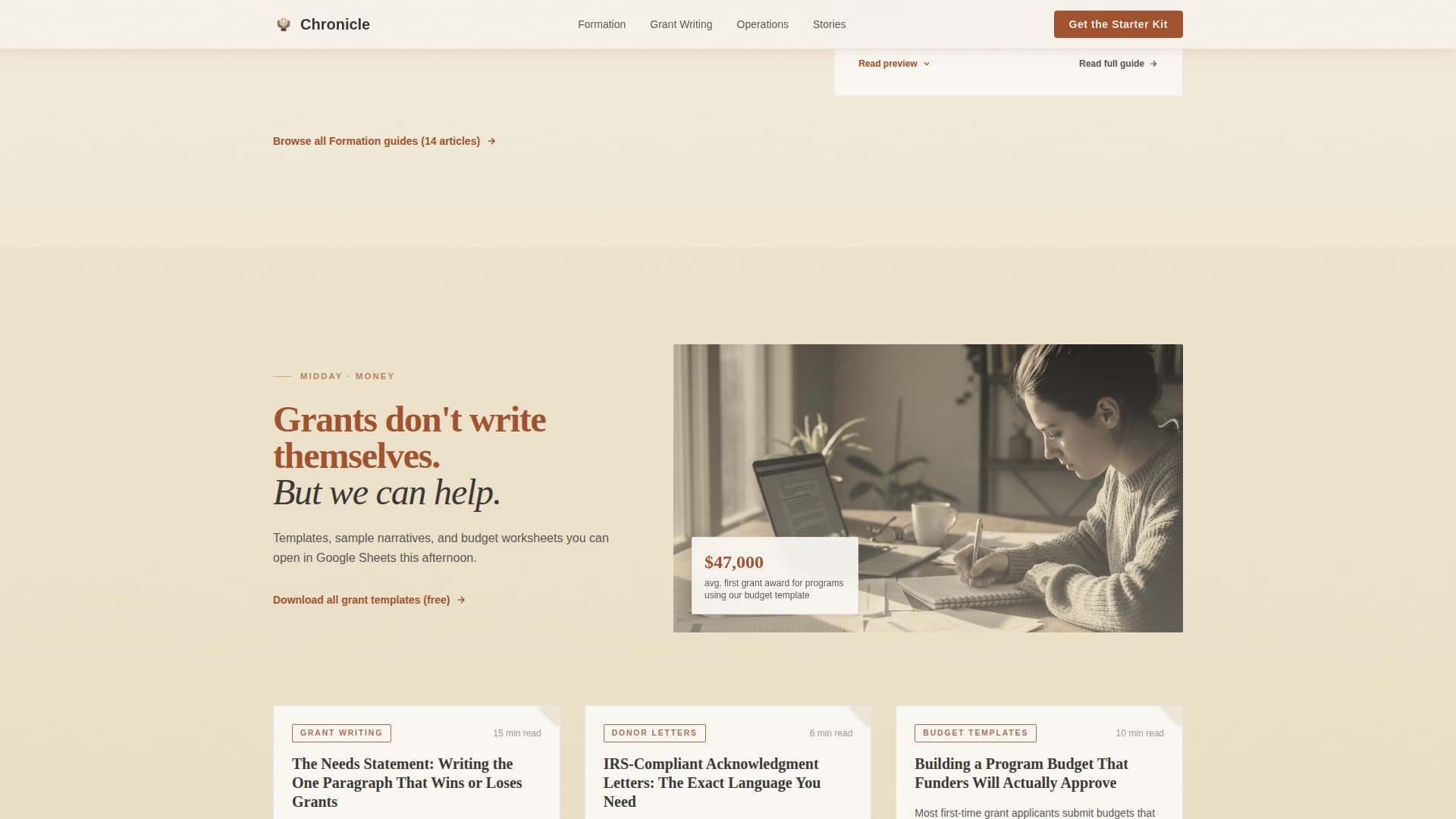 Chronicle - Trusted Nonprofit Landing Page Template