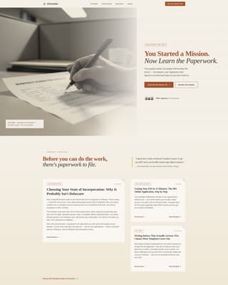 Chronicle - Trusted Nonprofit Landing Page Template