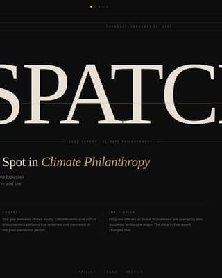 Dispatch - Authoritative Nonprofit Landing Page Template