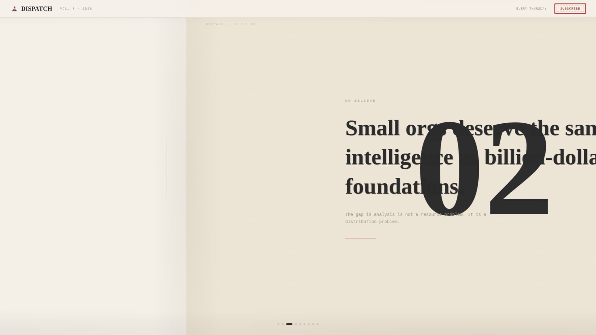 Dispatch - Compelling Nonprofit Landing Page Template