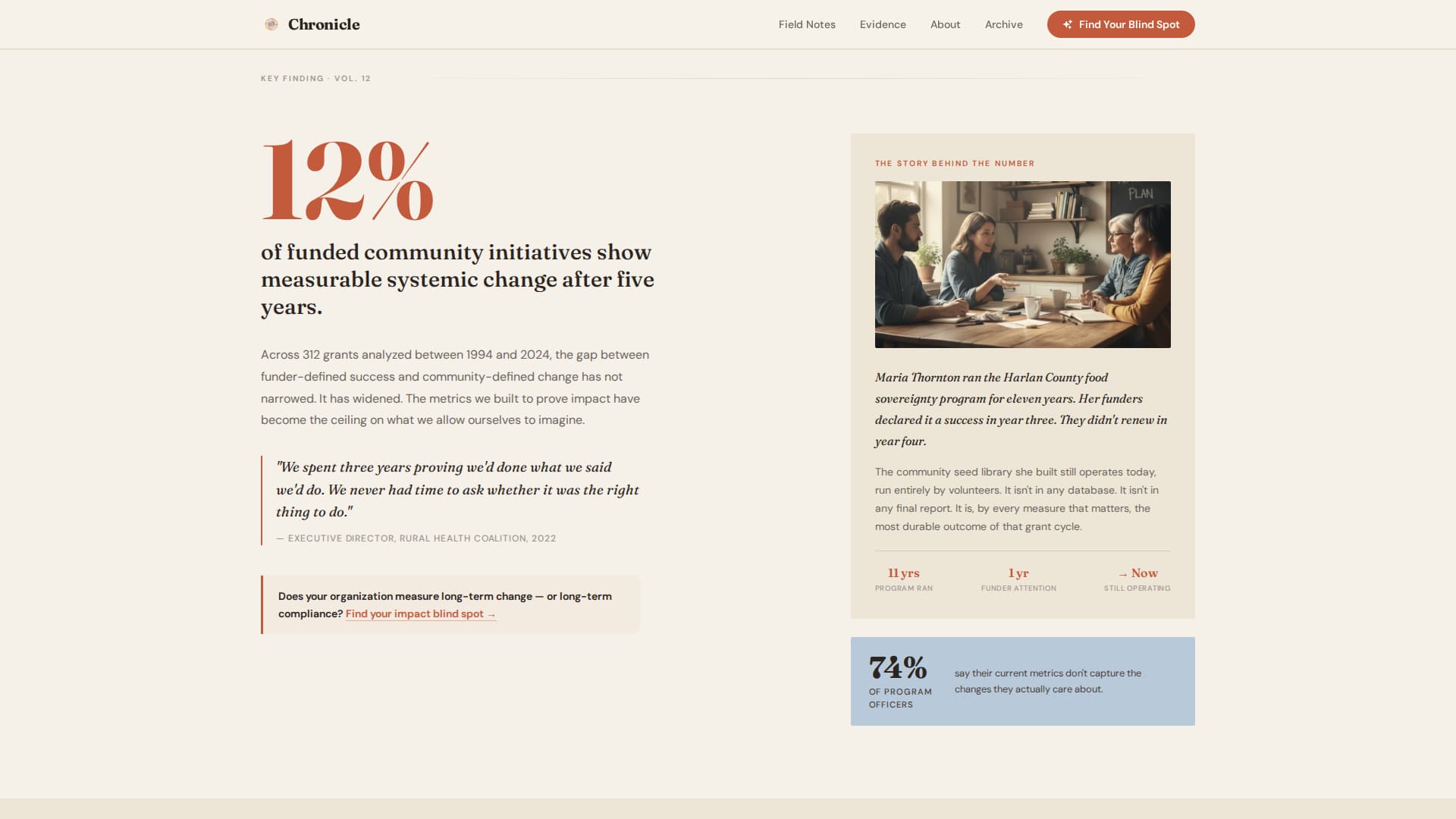 Chronicle - Compelling Nonprofit Landing Page Template