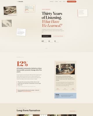 Chronicle - Compelling Nonprofit Landing Page Template