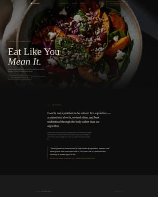 Nourish - Elegant Nutrition Landing Page Template