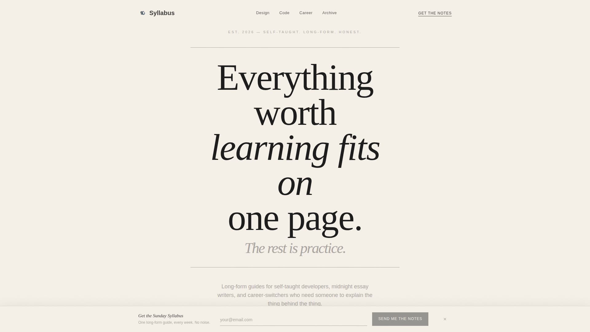 Syllabus - Inspiring Onlinelearning Landing Page Template
