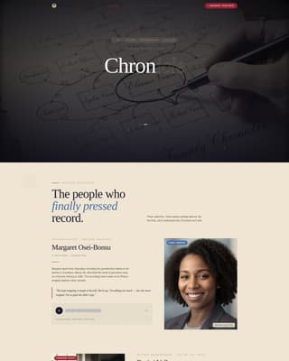 Chronicle - Timeless Oralhistory Landing Page Template