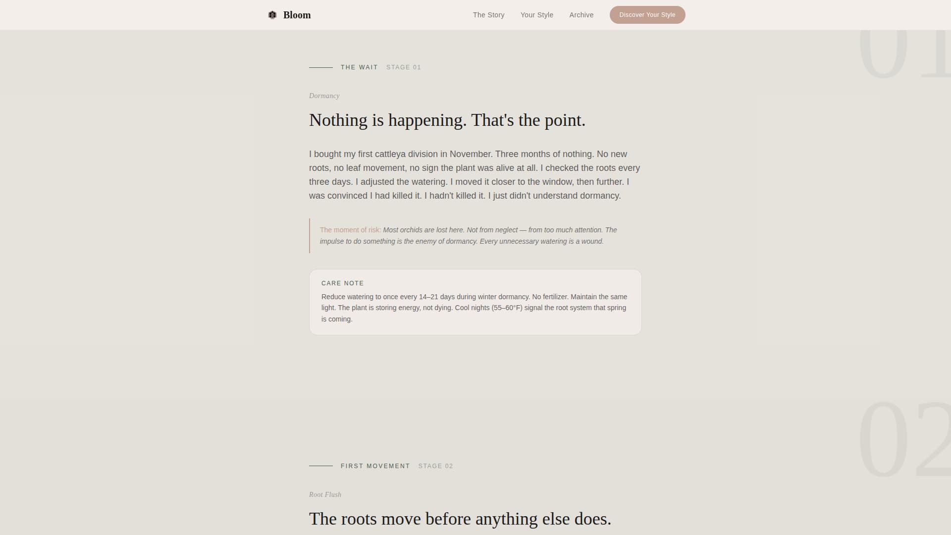 Bloom - Serene Orchidgrowing Landing Page Template