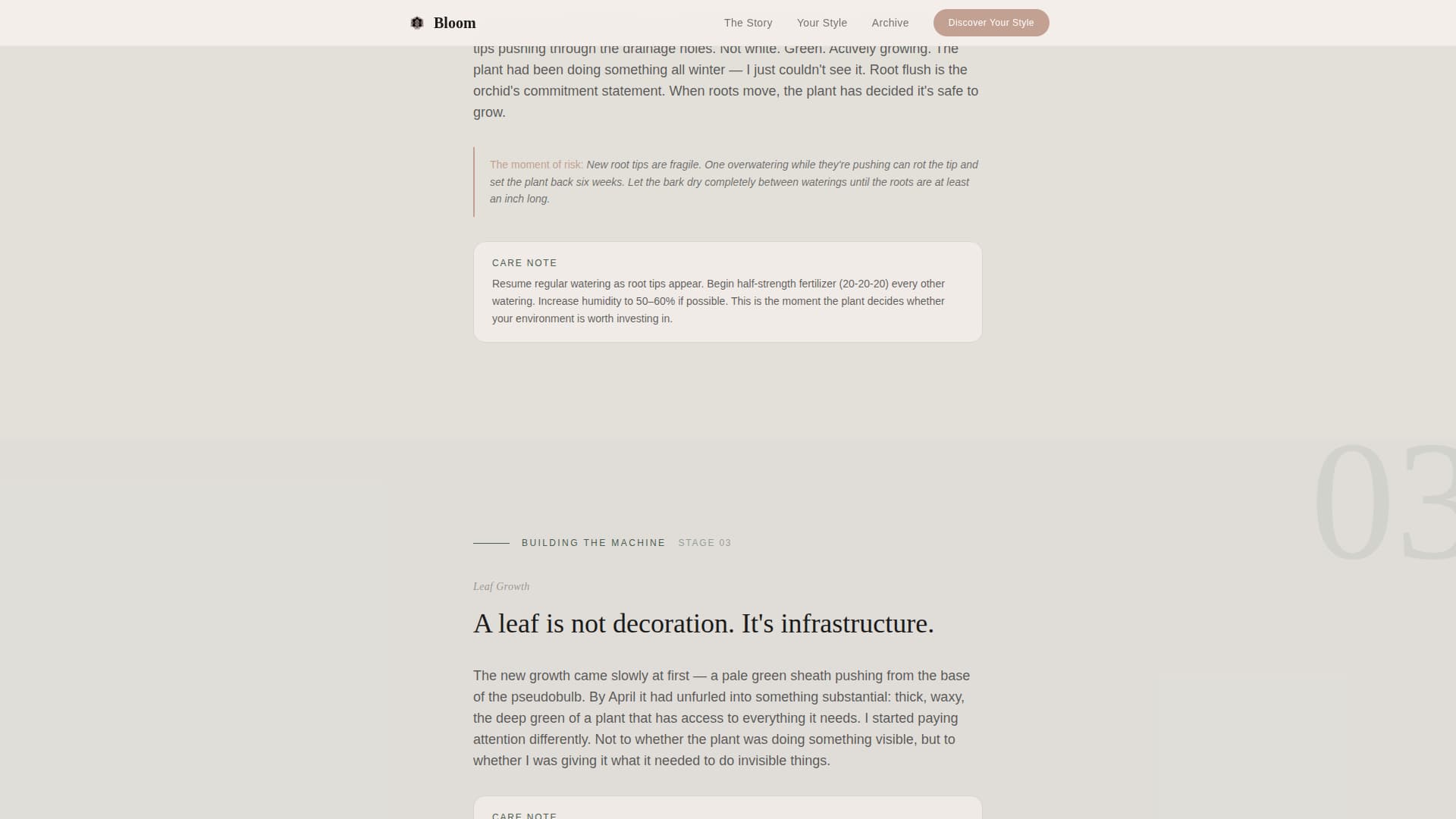Bloom - Serene Orchidgrowing Landing Page Template