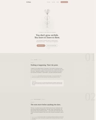 Bloom - Serene Orchidgrowing Landing Page Template