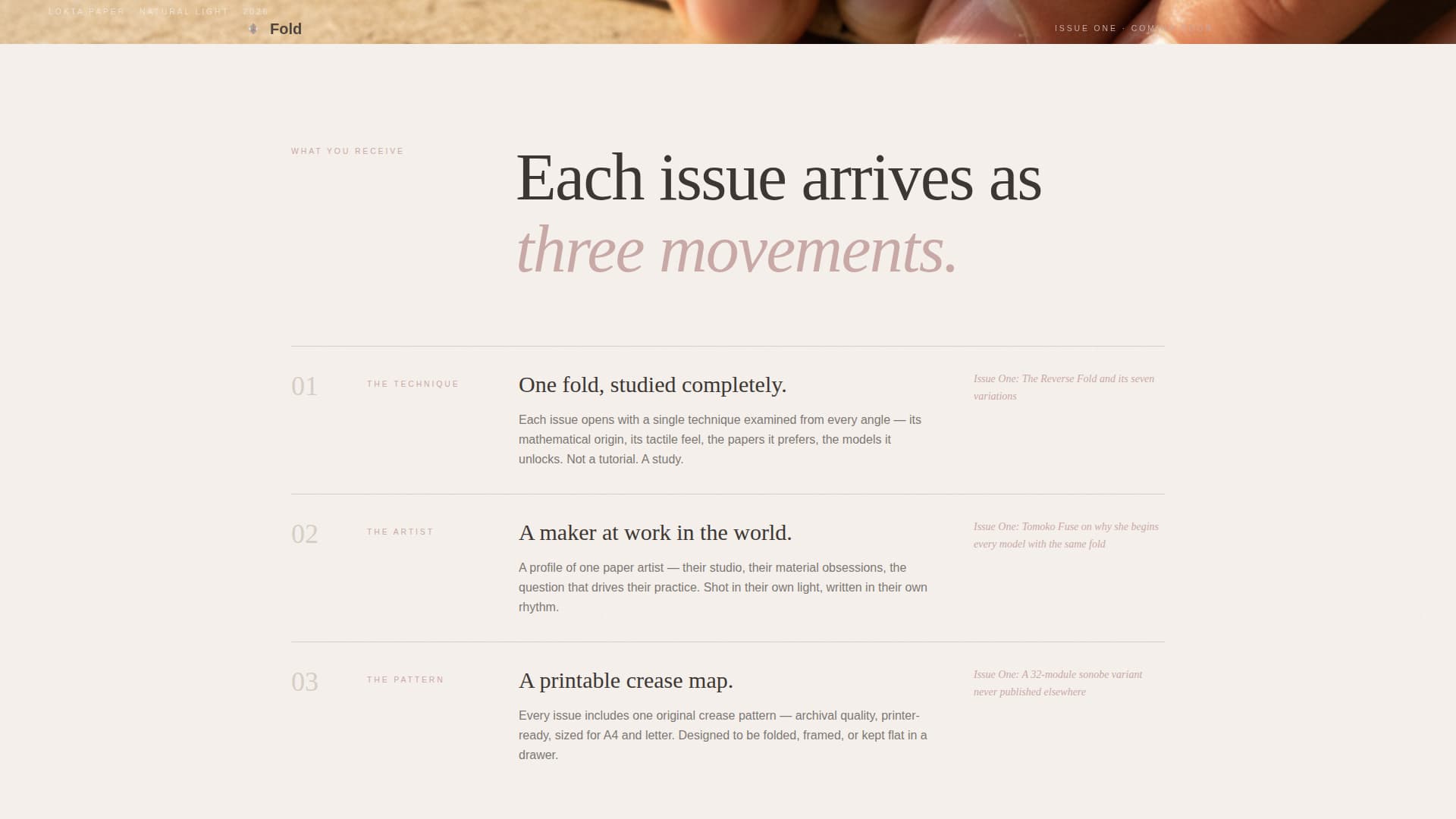 Fold - Elegant Origami Landing Page Template