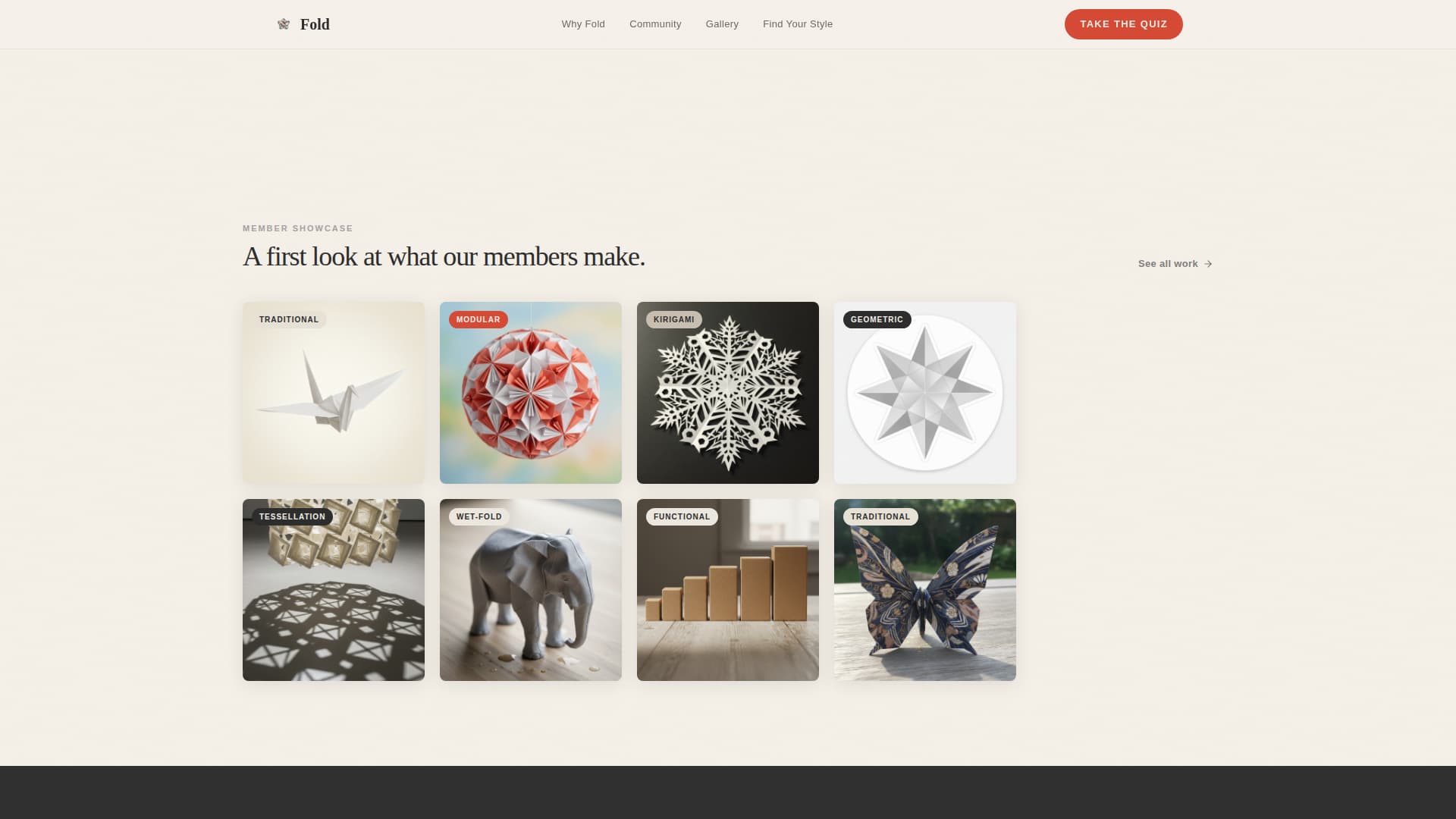 Fold - Inspiring Origami Landing Page Template