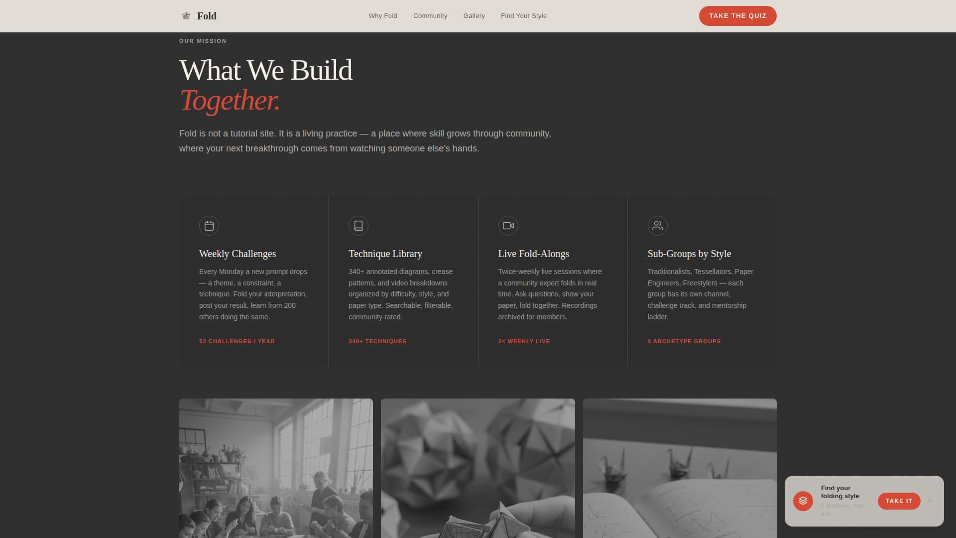 Fold - Inspiring Origami Landing Page Template