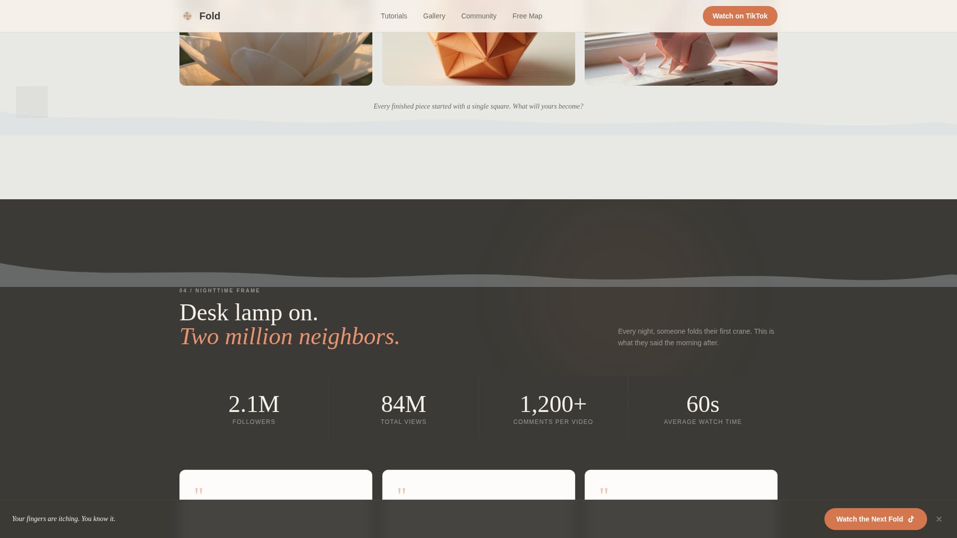 Fold - Captivating Origami Landing Page Template