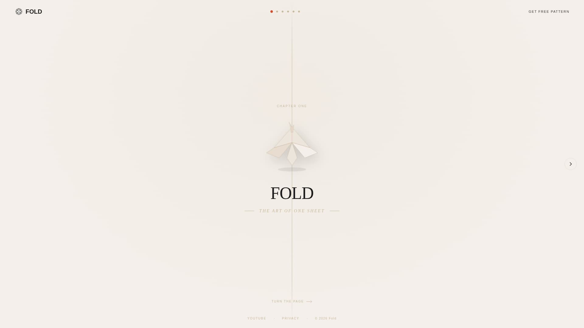 Fold - Mindful Origami Landing Page Template