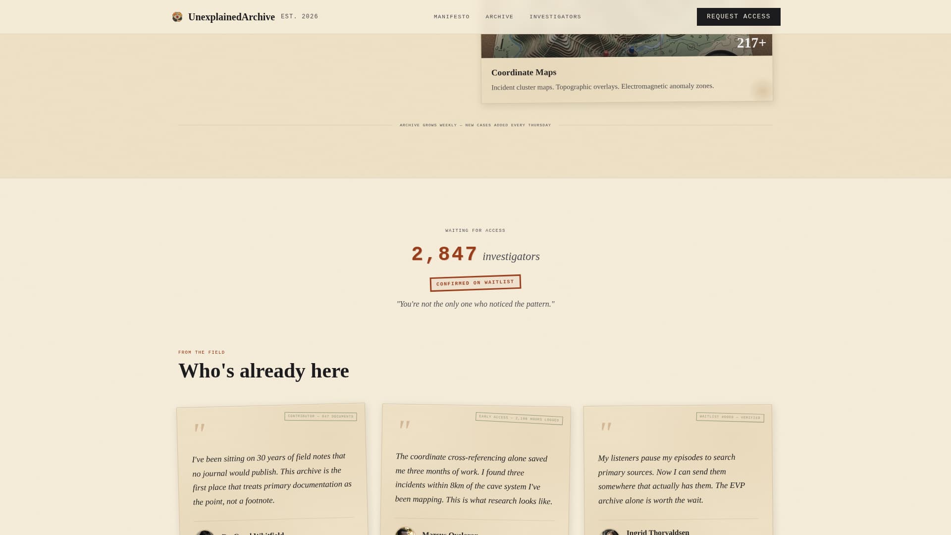 Redacted - Declassified Paranormal Landing Page Template