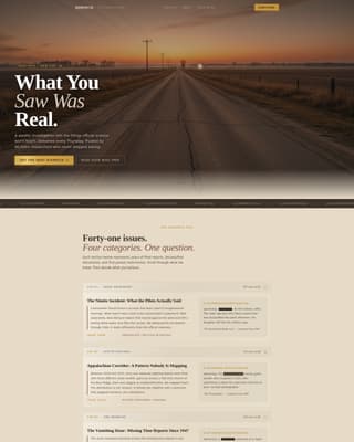 Dispatch - Compelling Paranormal Landing Page Template
