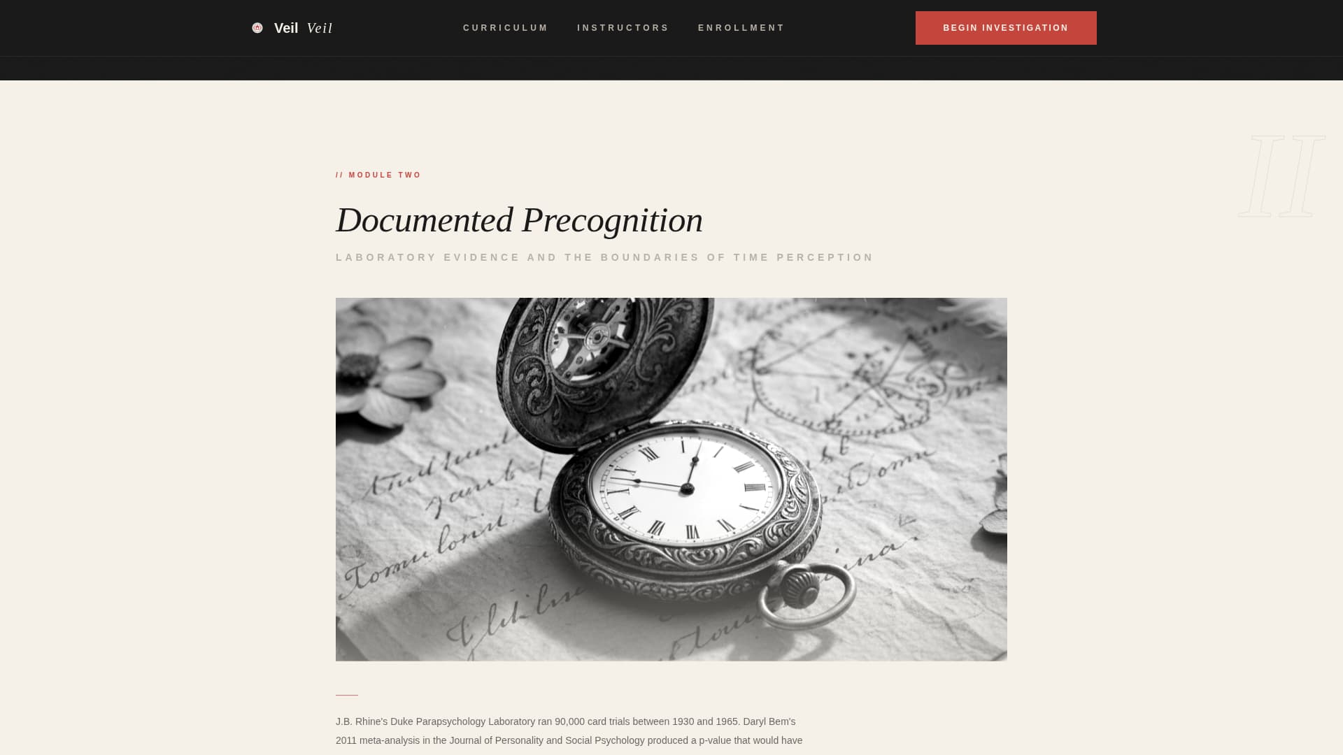 Veil - Enigmatic Paranormal Landing Page Template