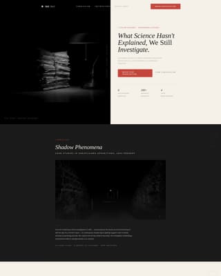 Veil - Enigmatic Paranormal Landing Page Template
