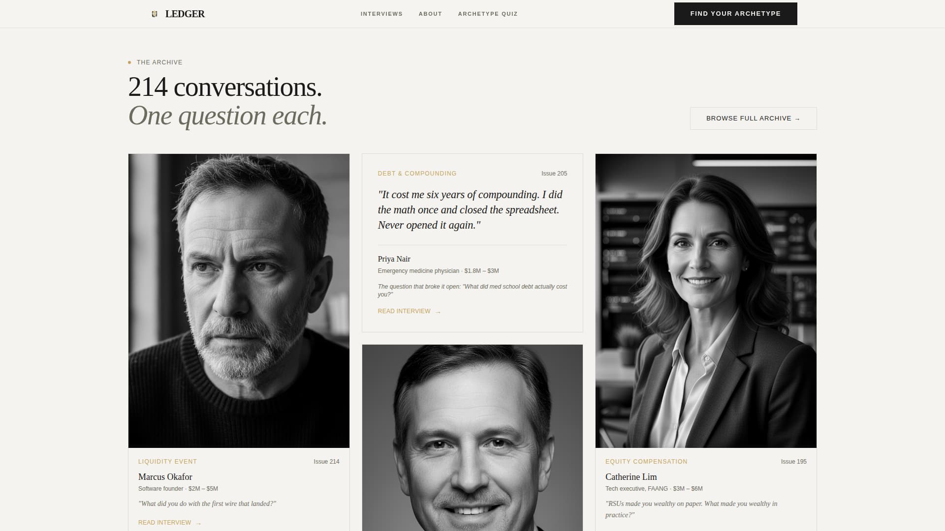 Ledger - Compelling Finance Landing Page Template