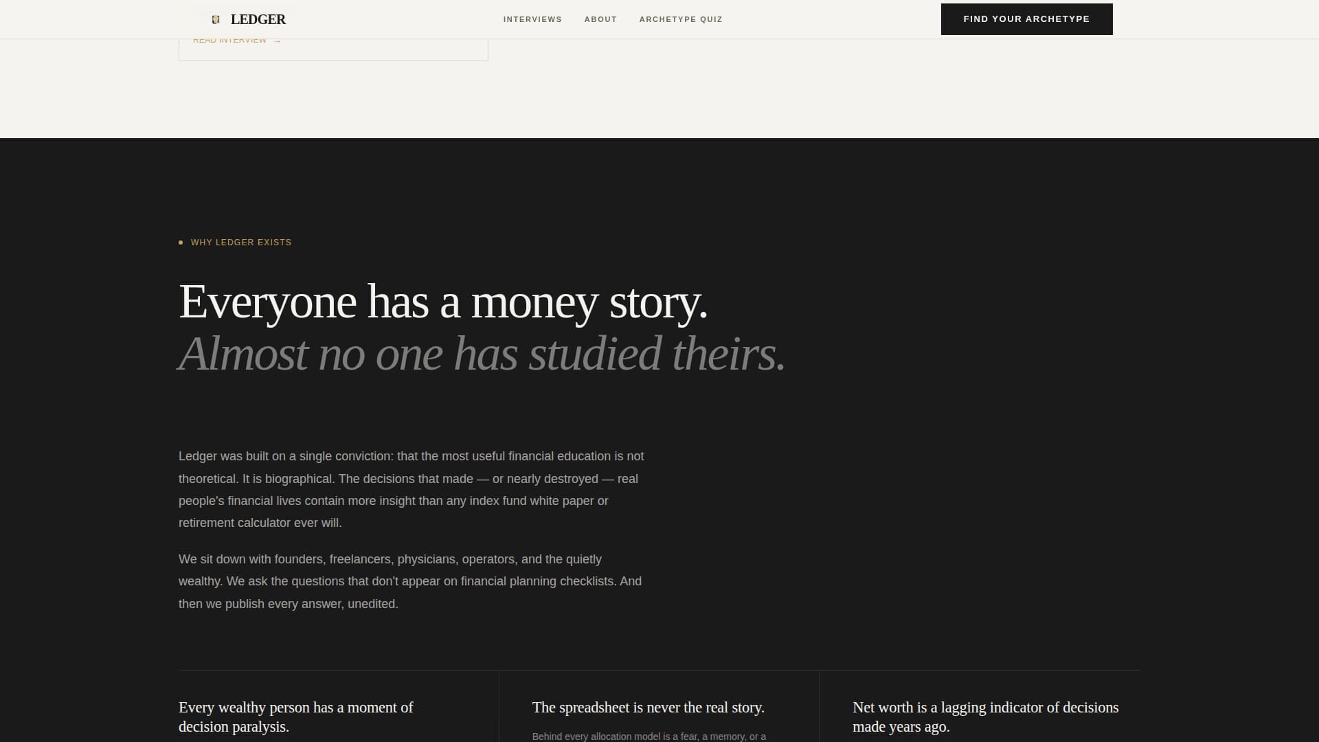 Ledger - Compelling Finance Landing Page Template