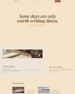 Chronicle - Artisan Journal Landing Page Template