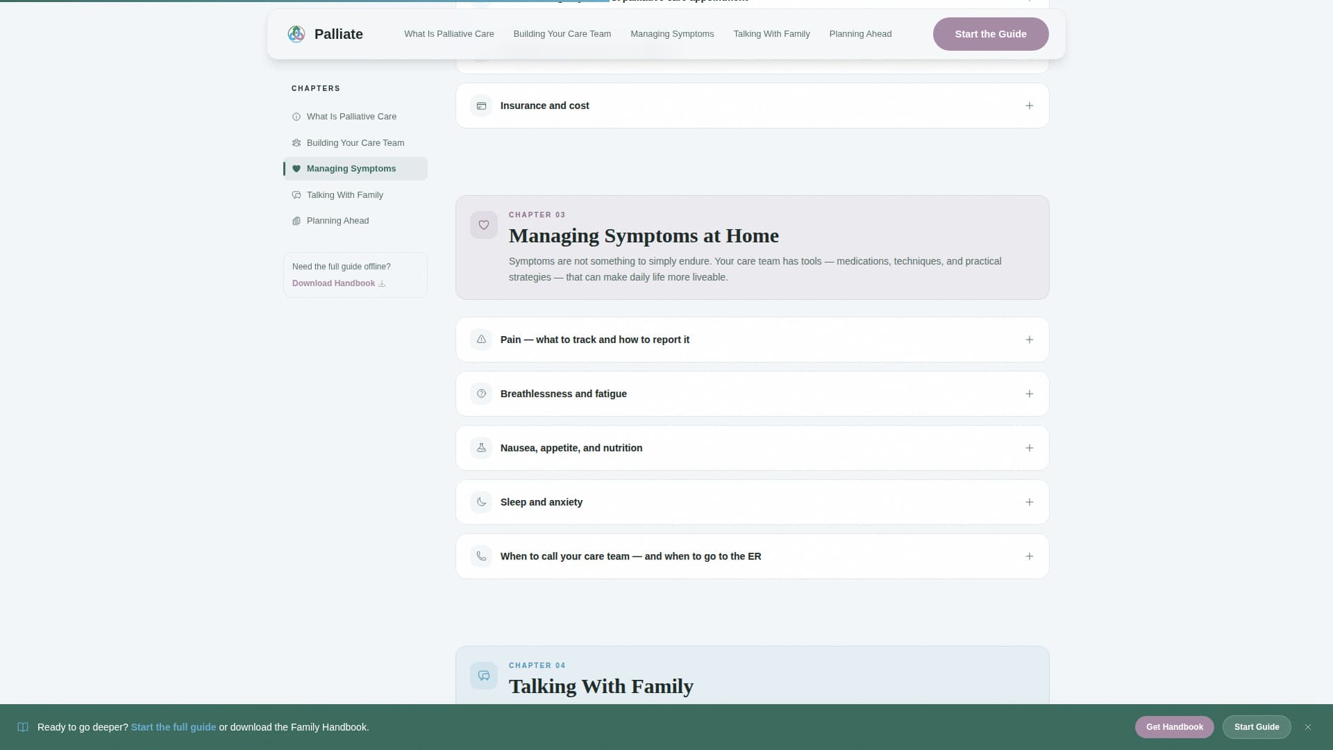 Palliate - Compassionate Palliative Care Landing Page Template