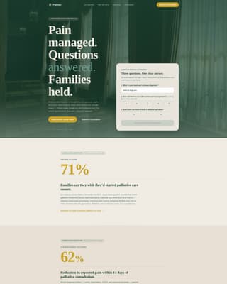 Palliate - Compassionate Palliativecare Landing Page Template