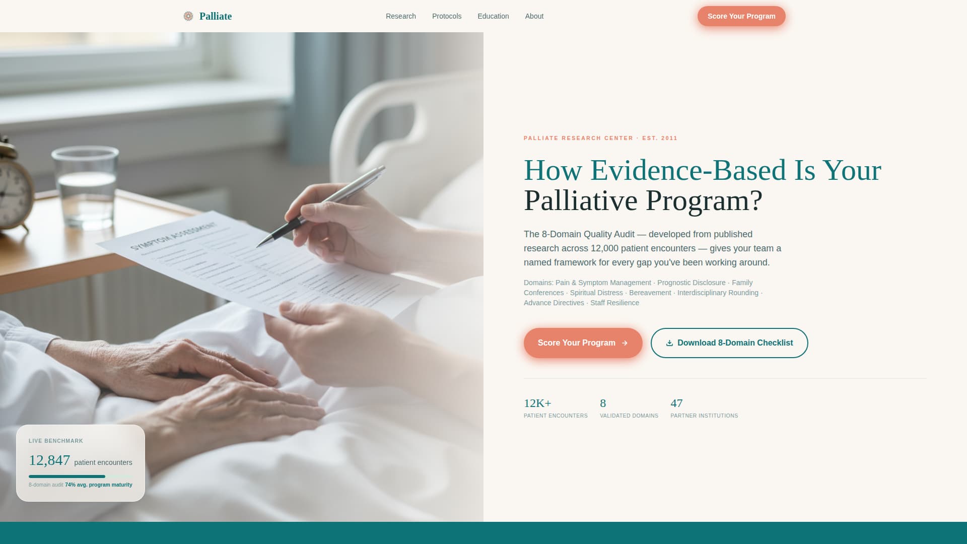 Palliative Care Medicine Specialist Professional Website Template