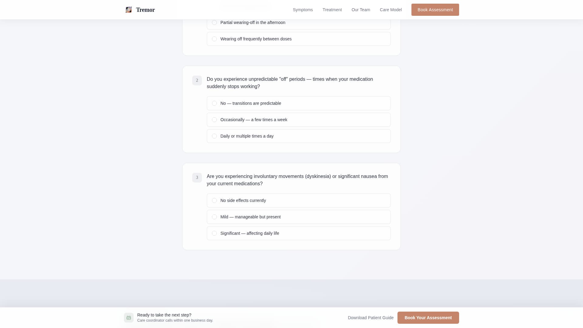 Tremor - Compassionate Neurology Landing Page Template