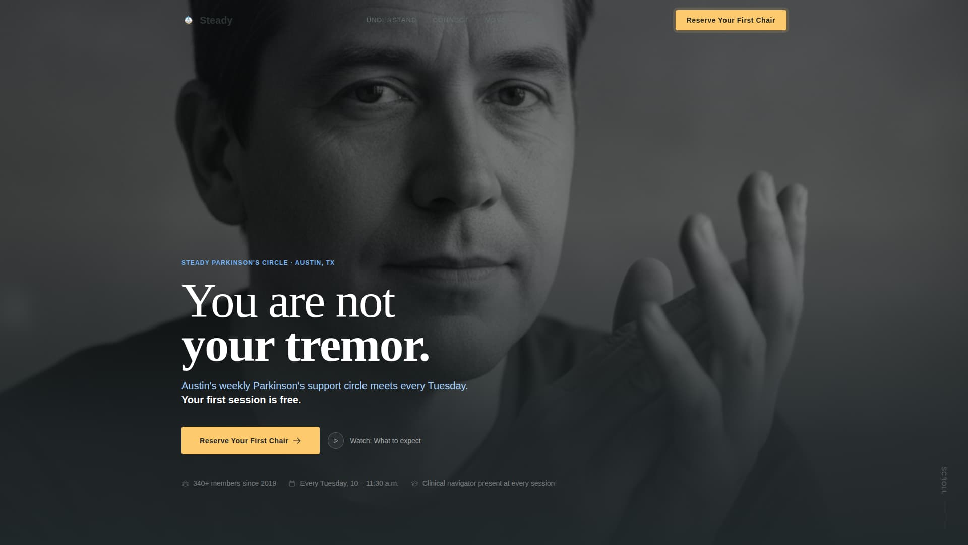 Steady - Trusted Parkinson's Landing Page Template