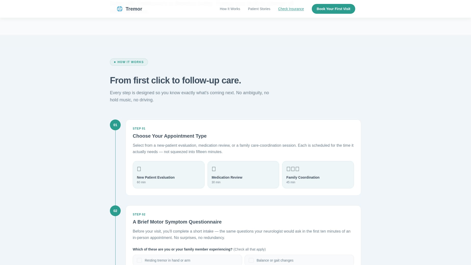Tremor - Trusted Telehealth Landing Page Template