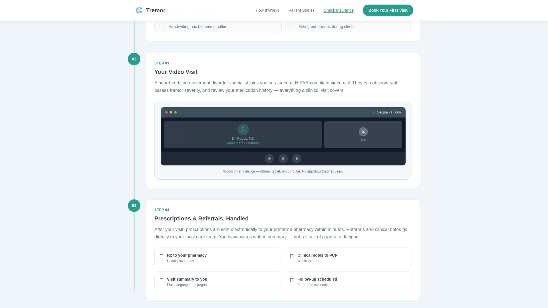 Tremor - Trusted Telehealth Landing Page Template