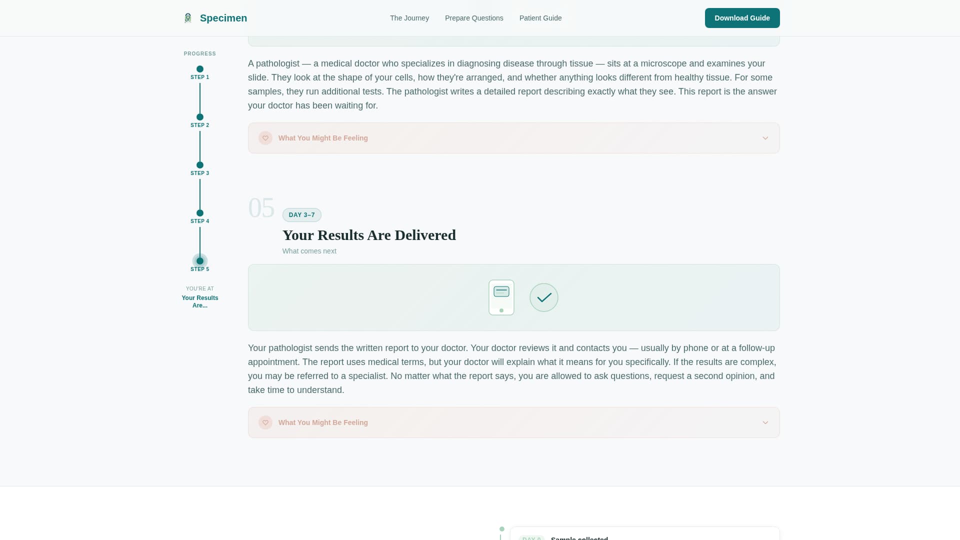 Specimen - Trusted Pathologist Landing Page Template