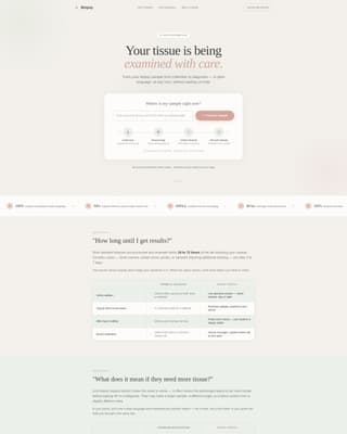 Biopsy - Reassuring Pathologist Landing Page Template