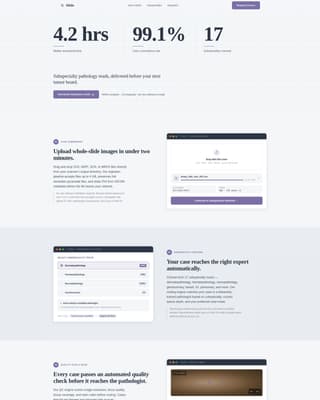 Slide - Precise Pathologist Landing Page Template