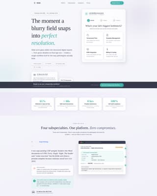 Slide - Precision Pathology Landing Page Template